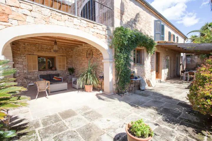 Lujosa Casa Mallorquina Restaurada Ses Salines  Bagian luar foto